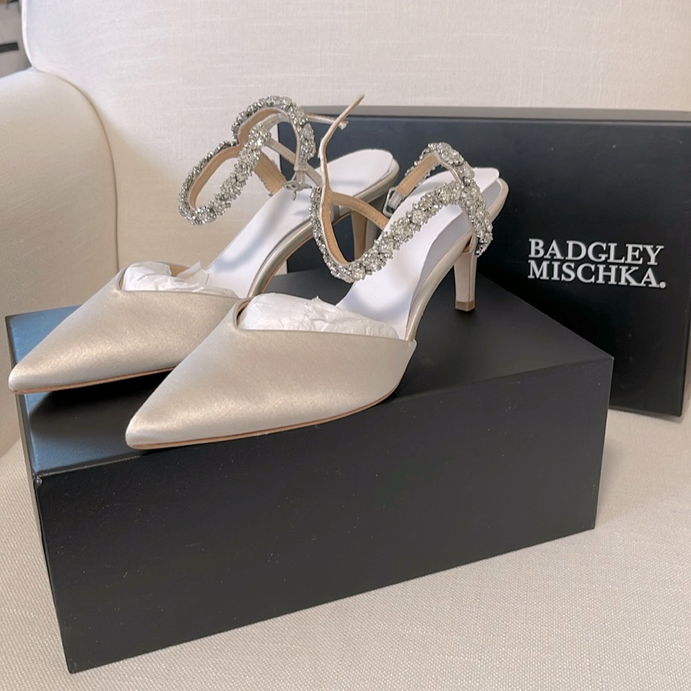 Autumn Ankle Strap Kitten Heel Pumps by Badgley Mishcka